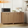 KOLIGEY Buffet Cabinet Sideboard Pantry Kitchen Cabinet with Extra Thick