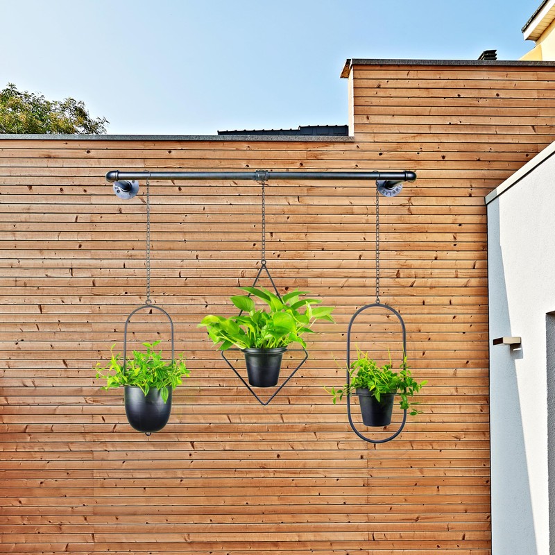 HemePaha Metal Plant Hanger Indoor with 3 Hanging Chains, 38.2