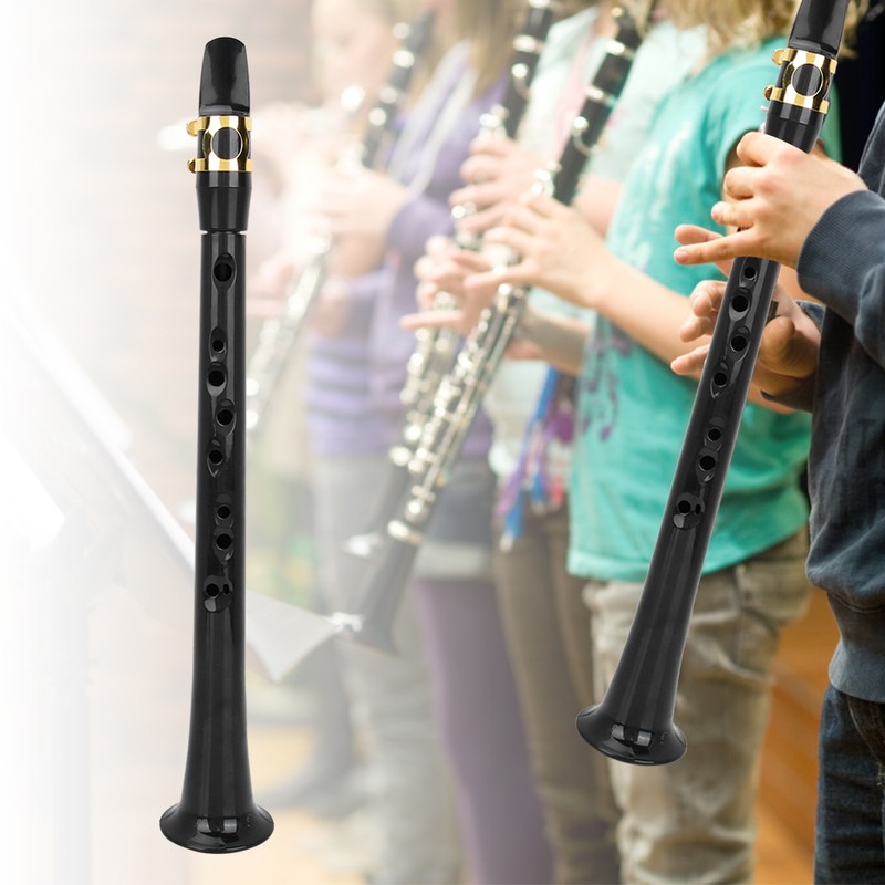 Portable Pocket Saxophone Practice Sax with Reed Bag Woodwind Instrument