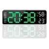 Reloj De Pared Digital Con Termómetro, Alarmas Y Calendario