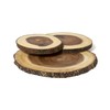 Lipper International Acacia Bark 3 Tier Swivel Server