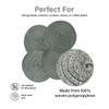 Round Woven Drink Coasters – Set of 4 – 12cm
