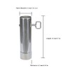 SoloWilder 6cm/2.36" Stove Pipe with Damper Thick Heat Resistant Chimney