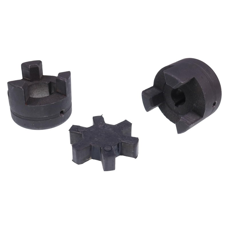 ZTUOAUMA 1/2'' to 7/8'' L075 Flexible 3-Piece L-Jaw Coupling Coupler