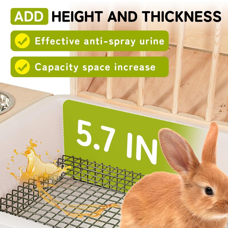 3 in 1 Extra Large Rabbit Hay Feeder with Litter