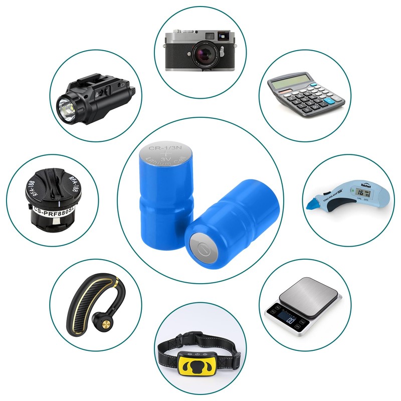 Lfeeuiaty 2CR1/3N Battery 6V 170mAh for Dog Collars, Pet Stop,