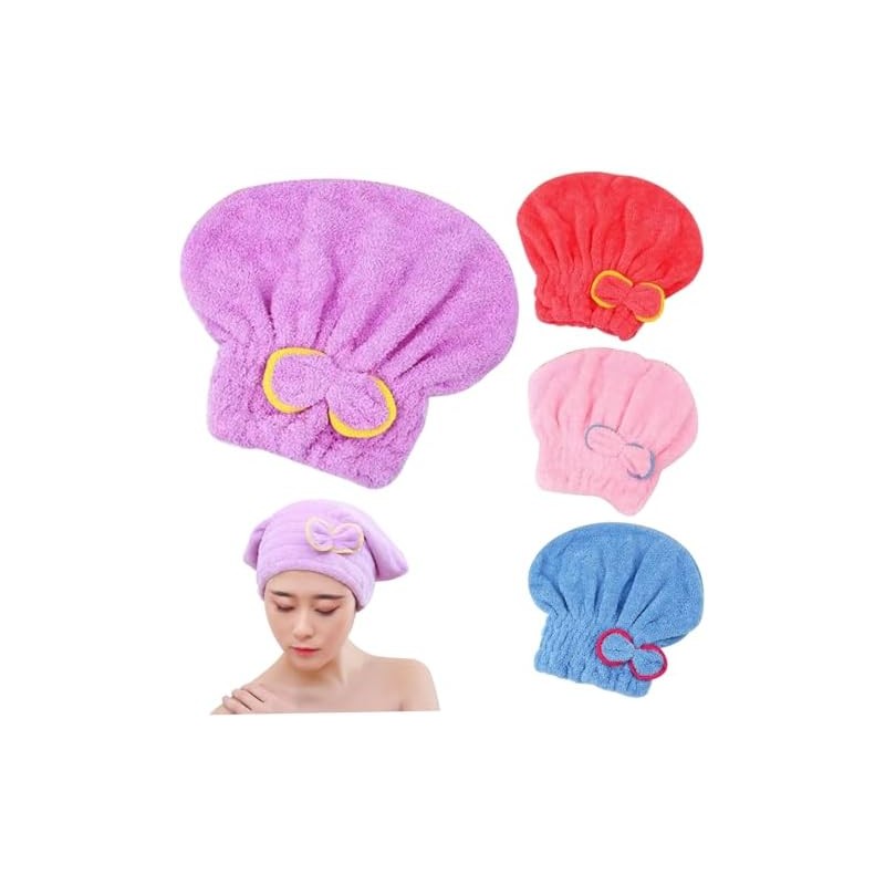Toalla para el Cabello súper Absorbente Capa de Secado para