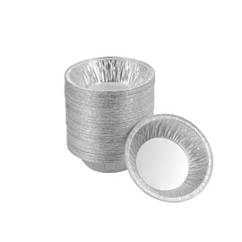 Waytiffer (50 Pack Pie Pans 5 inch,Mini Pie Tins HEAVY-DUTY Disposable Aluminum Foil Tart,pie Pans for Baking Personal Mini Pies, Easily Stack & Store, Freeze & Reheat