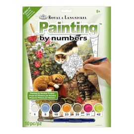 Royal Brush ROYPJS52 Paintbynumber Junior Kittens at Play, Multicolor