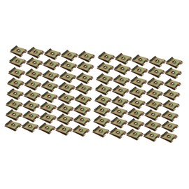 Mikinona 100 Pcs Motorcycle u Nut Shrapnel Spire u Clip Manganese Steel u Securing Fasteners Self-Tapping Motorcycles Functional Fasteners Manganese Steel u Nut U Nut Fastener U Nut Clips