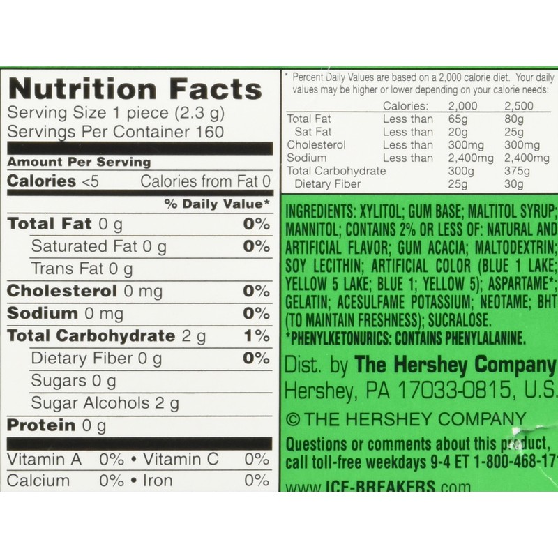 Ice Breakers Ice Cubes Spearmint Gum Bottle Pack- 4 ct