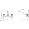 Dura Faucet DF-PK600A-CP RV Kitchen Sink Faucet with Crystal Acrylic