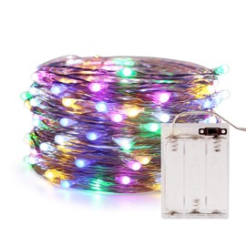 ANJAYLIA Fairy Lights, Multicolor 16.5Ft/5M 50leds Bright String Light Party Home Valentine's Day Festival Decorations Battery Operated Lights(RGB)
