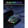 Gaming Mouse, Wired PC Entry Level Mouse with RGB Backlit