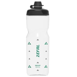 ZEFAL Sense Soft No Mud Bicycle Bottle - Bicycle Water Bottle - MTB Bottle with Mud Protection - Sports Water Bottle without BPA - Translucent, 800 ml