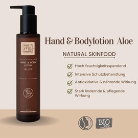 Organic Hand & Body Lotion Aloe 200 ml Natural Cosmetics Vegan