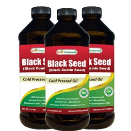 Best Naturals Black Seed Oil 8 Oz (Pack of 3)