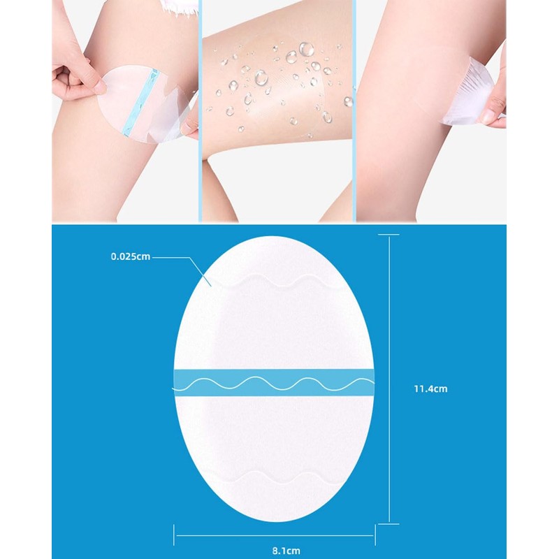 Natiform Inner Thigh Friction Pads, 20 Pieces, Anti-Chafing Thigh Patches,