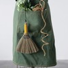 Cotton Canvas Cross Back Apron with Pockets & Rivets, Green