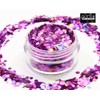 2mm Chunky Rose Pink Holographic Glitter GLITTERWAREHOUSE COSMETIC GLITTER Loose