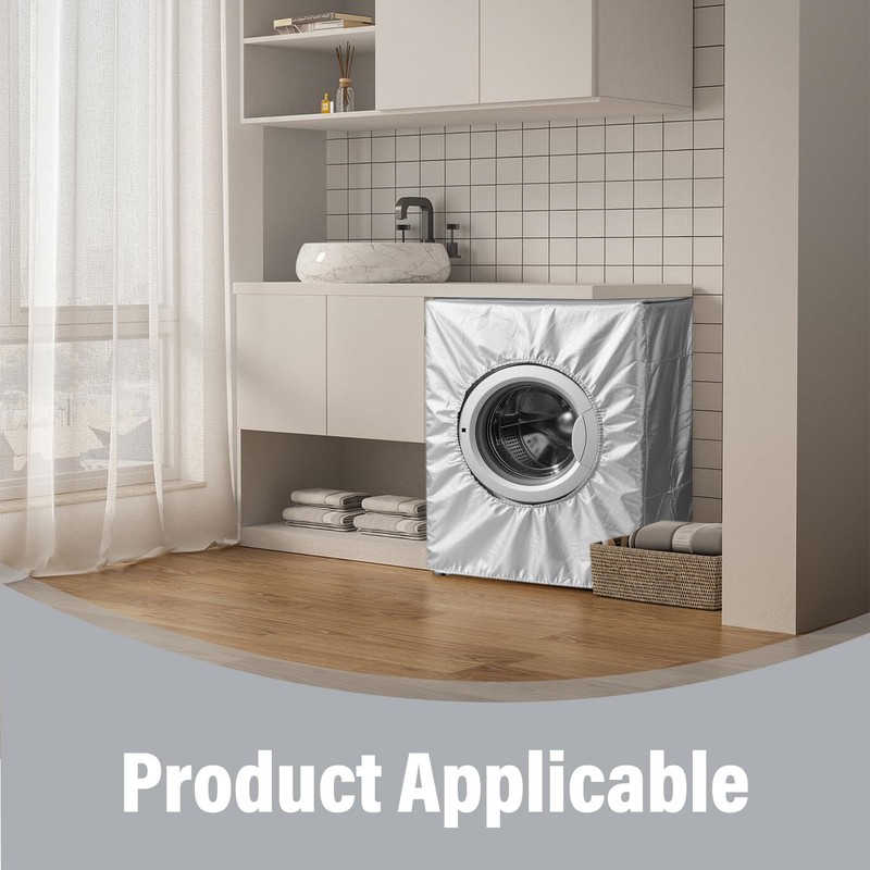 Annlpoy Washing Machine Cover Dustproof Front Loading Washing Machine for