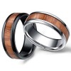 Akitsune Byakko Ring | Women's Men's Wood Stainless Steel Designer