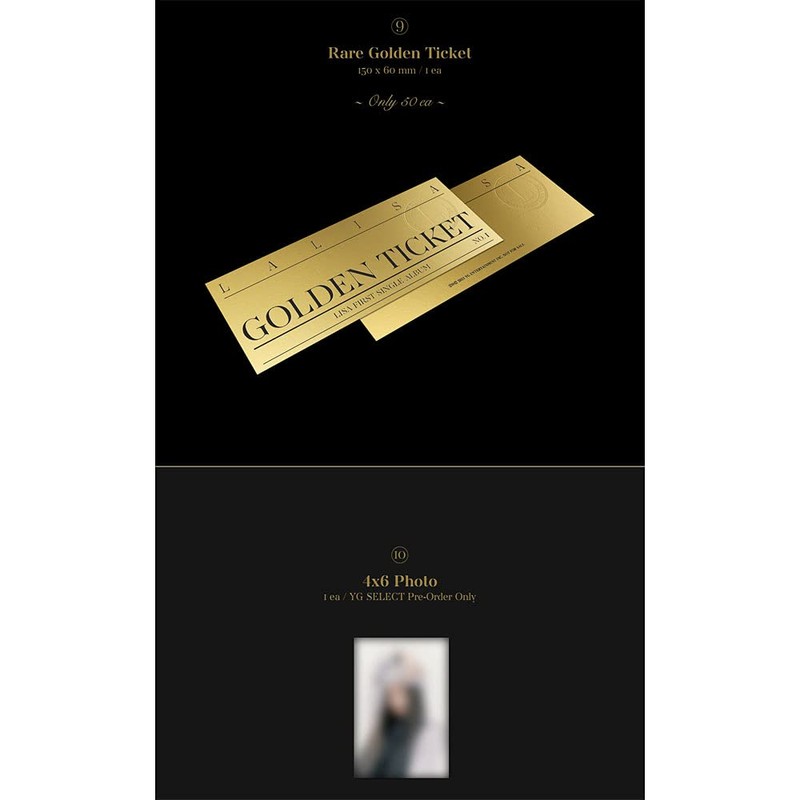 LALISA LISA First Single Album (BLACK VER.)