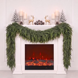 9FT Artificial Cedar Garland for Christmas Decoration