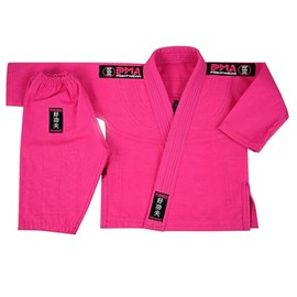 Playwell Martial Arts Gifts - Baby Infant BJJ Ju (Jiu) Jitsu Uniform (Suit) - Pink (6-12 Months)