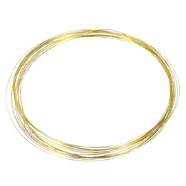 sourcing map 28 Gauge Copper Wires for Jewelry Making, 1 Roll 5m Craft Tarnish Resistant Beading Wires for Jewelry Making Supplies DIY (Gold)