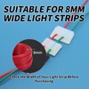 YAFIYGI 120 PCS LED Light Strip Mounting Clips for Wall