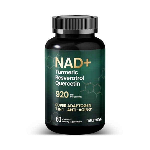 NEUMINA NAD+ Supplement 60 Capsules - Anti-Aging Complex with Resveratrol,