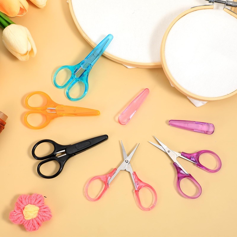 KFHENSOMR Small Craft Scissors 10 Pcs Small All Purpose Scissors