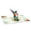 CUTPOPUP Hummingbird Birthday Card Pop Up, Mothers Day, 3D Popup