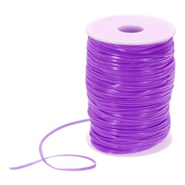 DMiotech Lanyard String Plastic Lacing Cord String 2.5mm Purple Gimp Strings Weaving Kit for Bracelet Necklaces Jewelry Making Keychain Art Crafts, 92m/101 Yards