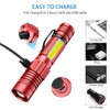 Rechargeable LED Flashlights, Magnetic Flashlight Super Bright Tactical Flashlight with