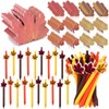 Honoson 108pcs Fall Thanksgiving Leaf Sticky Notes and Pens Set,