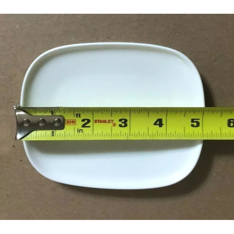 Alessi for Delta White Small Bread/Dessert Plates Lots of 6.