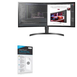 BoxWave Screen Protector Compatible with LG 34 Curved Monitor (34WL85C) - ClearTouch Crystal (2-Pack), HD Film Skin - Shields from Scratches