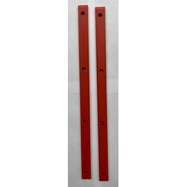 Century Skate Shop Skateboard Rails Old School Plastic with Mounting Screws (Red)