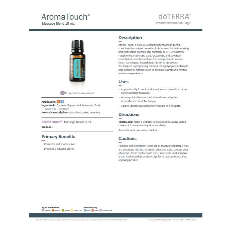 doTERRA AromaTouch Massage Blend - 15 mL