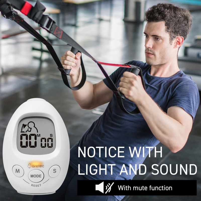 dretec Interval Timer Stopwatch | Count-Down & Count-up | Notification