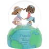 Precious Moments Friends Make The World A Wonderful Place Musical Snow Globe