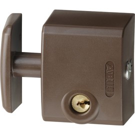 ABUS Fenster-Zusatzsicherung FTS3002 AL0125 - Fensterschloss für nach außen öffnende Fenster, gleichschließend - ABUS-Sicherheitslevel 5 - 31726 - Braun