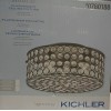 Kichler Krystal Ice 4-Light 11.75-in Olde Bronze Halogen Flush Mount