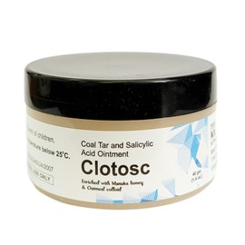 Clotosc Coal Tar & Salicylic Acid Ointment w/Manuka Honey & Oatmeal extract 40g / 1.4oz