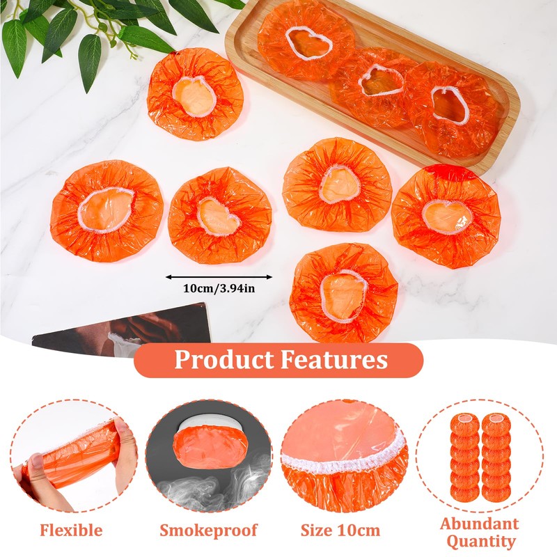 12 Pieces Detector Cover Fire Alarm Dust Paint Cover Stretch