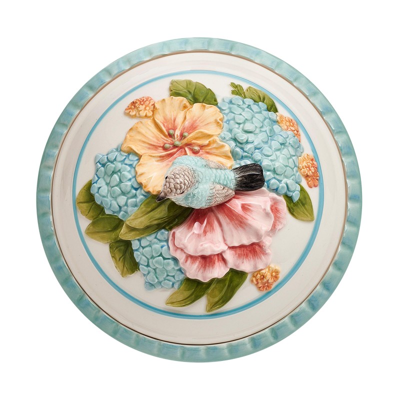 Fitz and Floyd Meadow Cookie Jar, 9 Inch