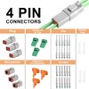 JRready ST6114 DT Connector 4 Pin with 14-16AWG Solid Terminals,