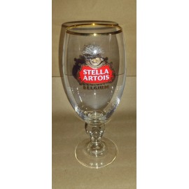 Stella Artois NEW Stella Artois 40 cl Gold Rim Iconic Chalice 8" Glasse 2.5 Opening